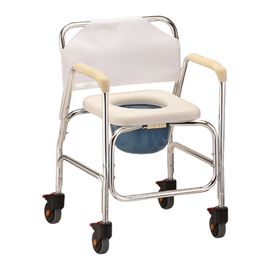 Shower Chair w/ Wheels & Commode